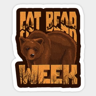 fat bear week Sticker